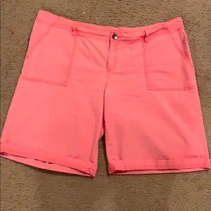 Pink Bermuda shorts